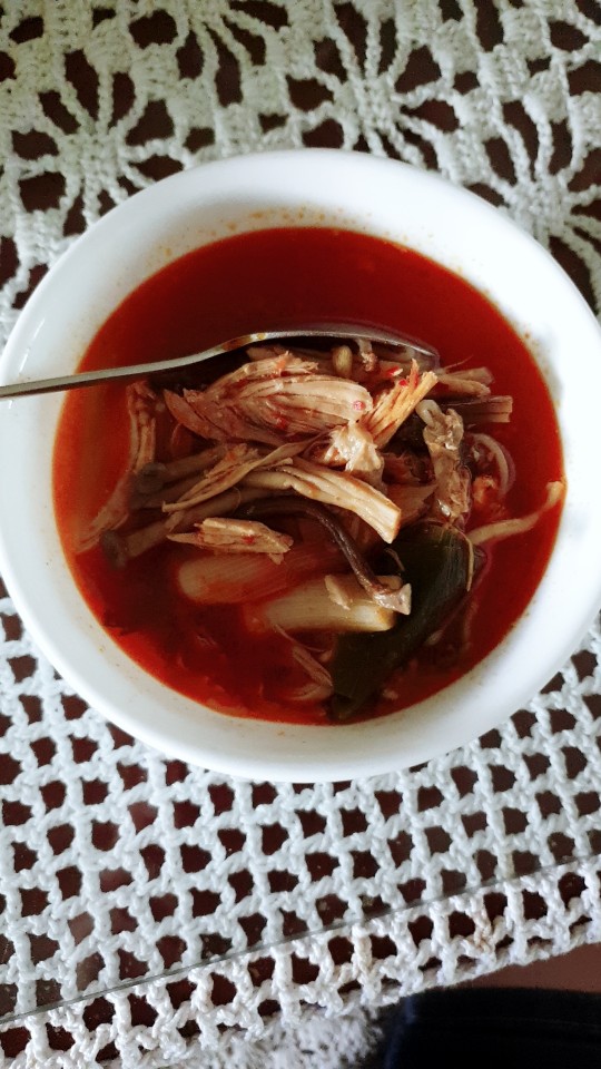 닭계장을 끓여 보았습니다 :: 웃긴대학 요리 닭계장을 끓여 보았습니다