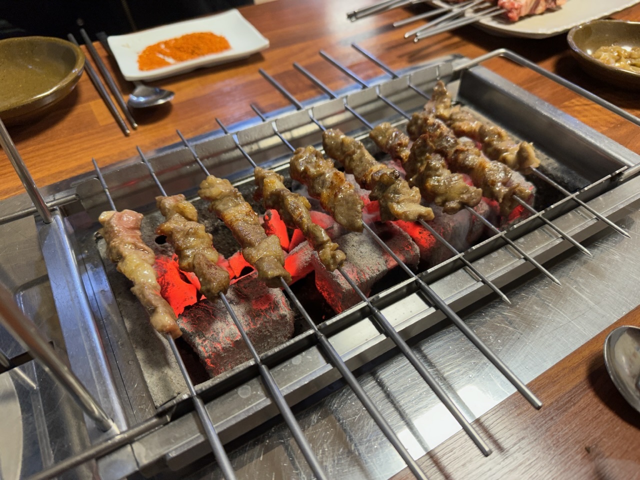 몇일전 먹은 양꼬치 :: 웃긴대학 요리 몇일전 먹은 양꼬치