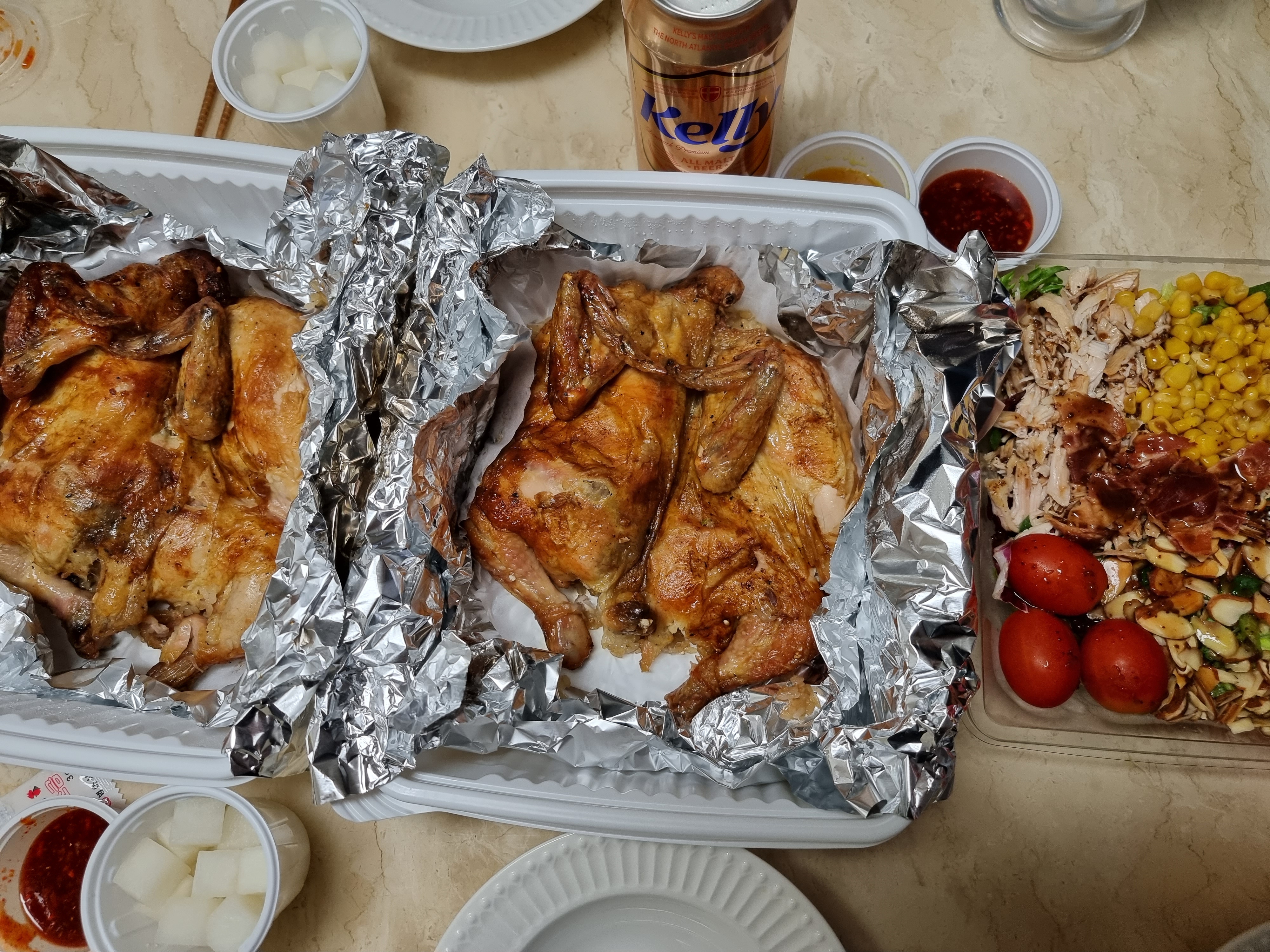 오늘저녁은 누룽지통닭