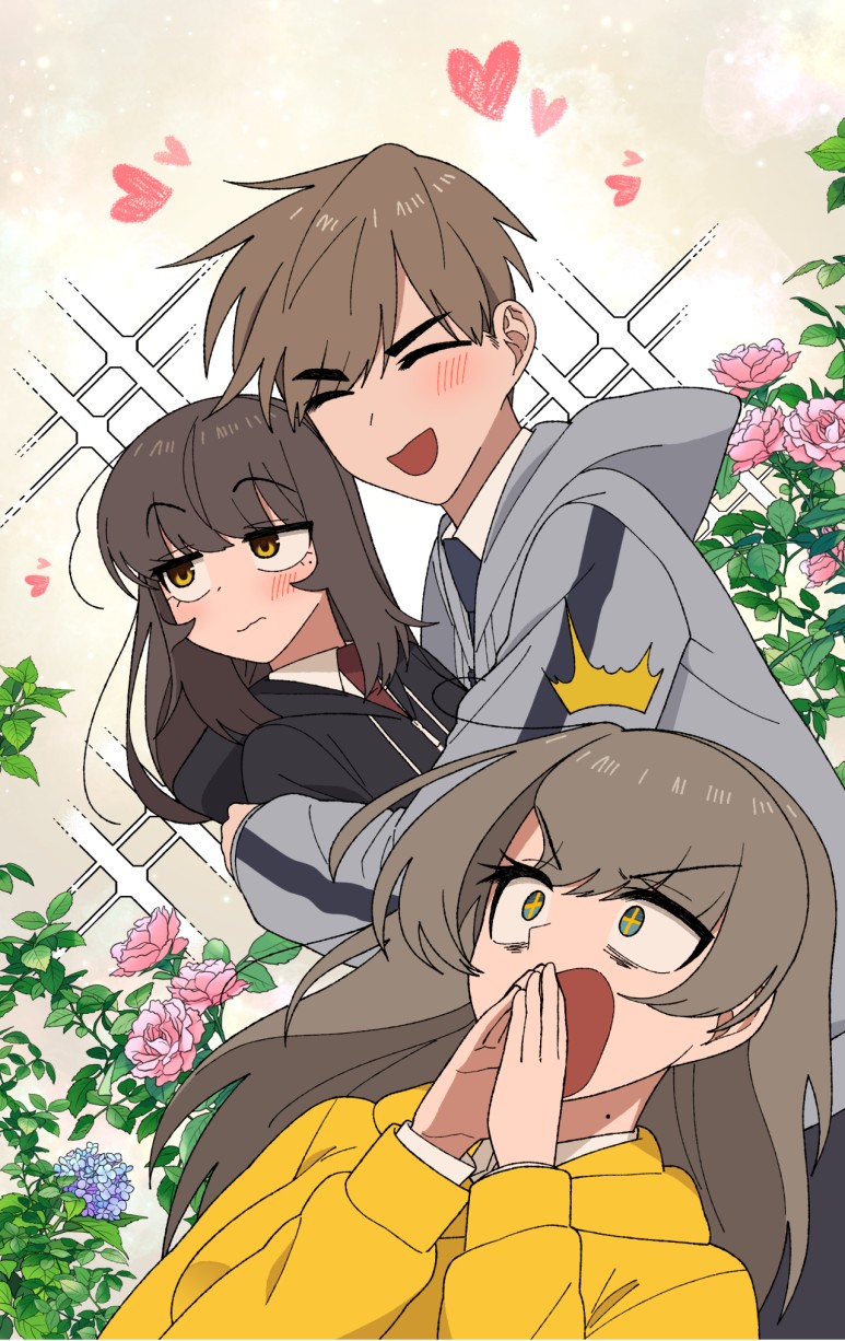 얀데레 양다래 / 소꿉친구 한누리 정식연재 소식 알리는 만화.Manhwa