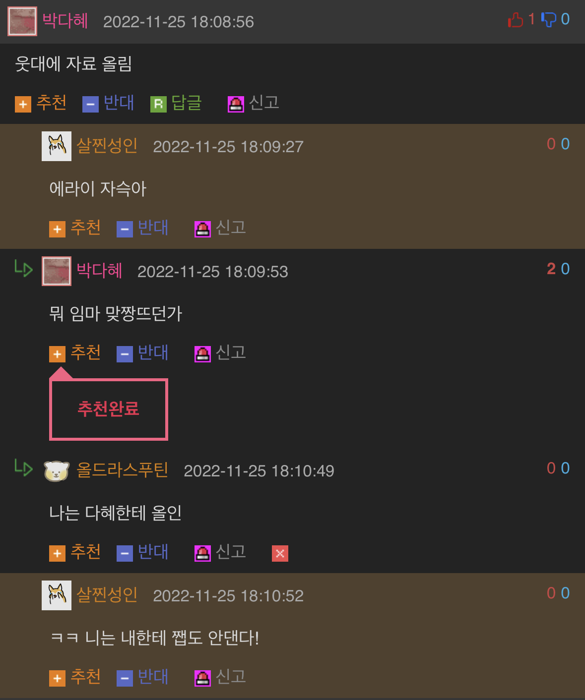 대자 빅매치!! 대형자셔 vs 그냥 대형