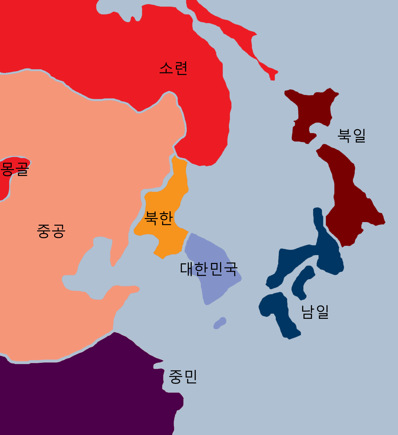 동아시아 냉전 가상 시나리오 일본, 중국 분단