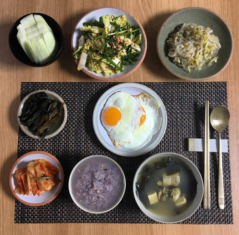오늘 와이프가 아침밥 차려준거 인증