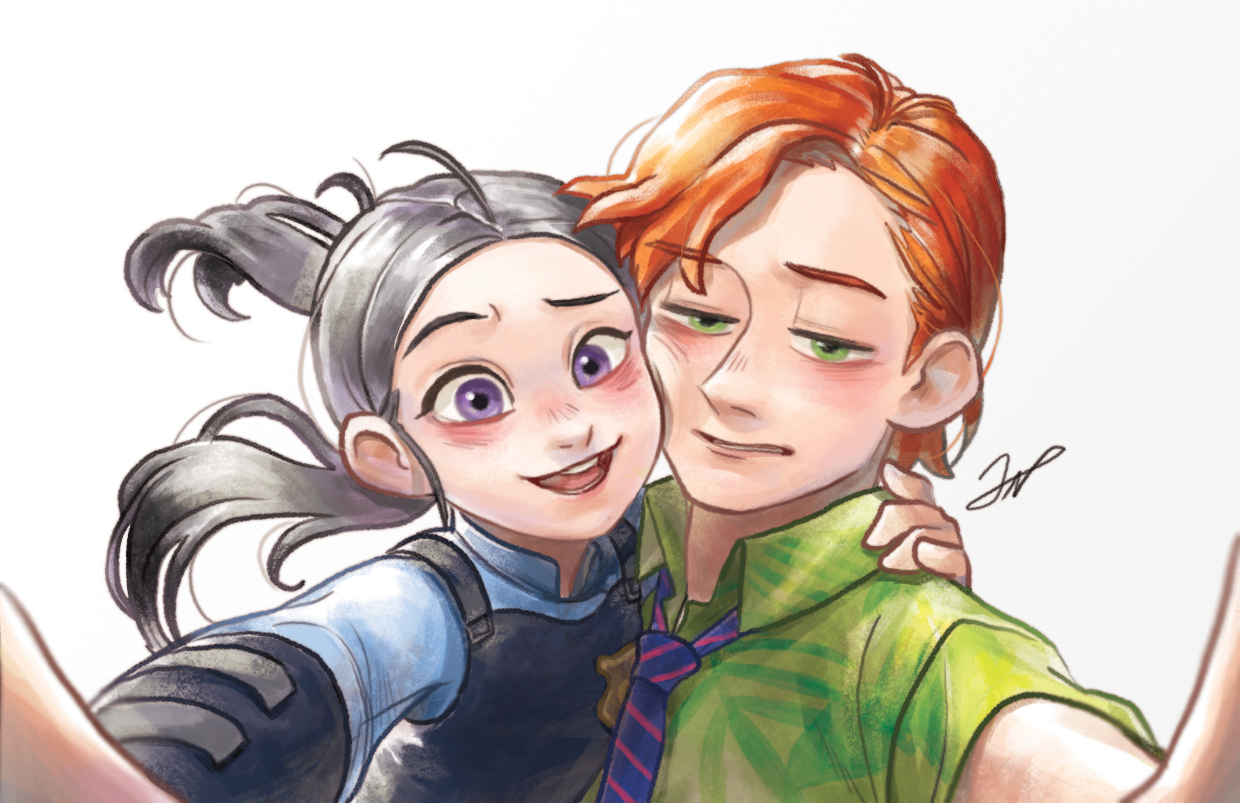 주토피아 닉♥주디 팬아트 모음